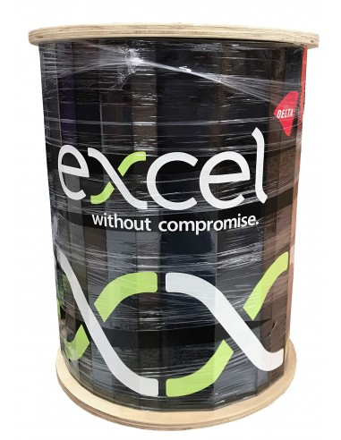 Excel CAT6A Cable U/FTP External Grade Fca PE 500m Reel - Black