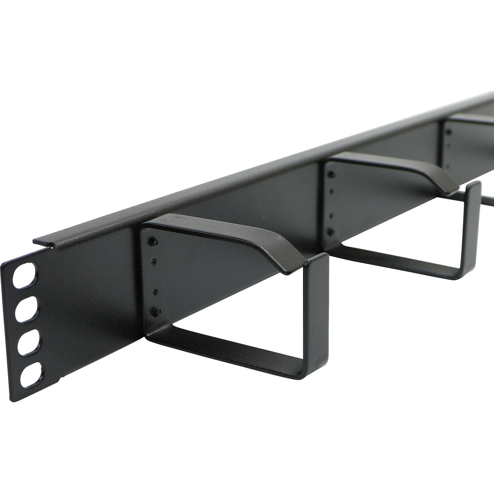 Excel 1U Horizontal Cable Management (4 Metal Rings)