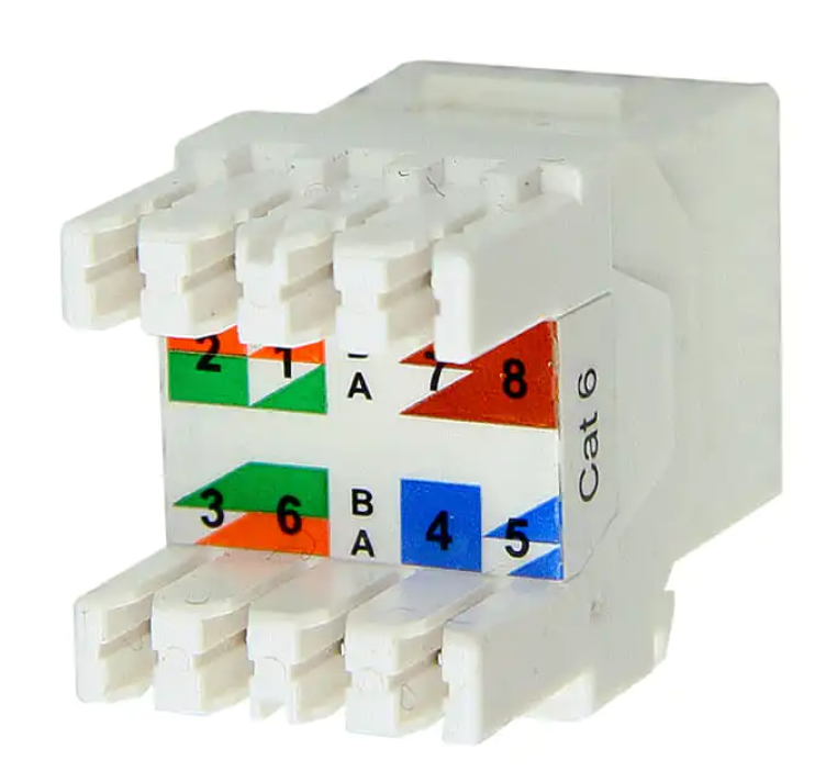 Linkbasic CAT6 UTP Keystone Jack, 180 degree