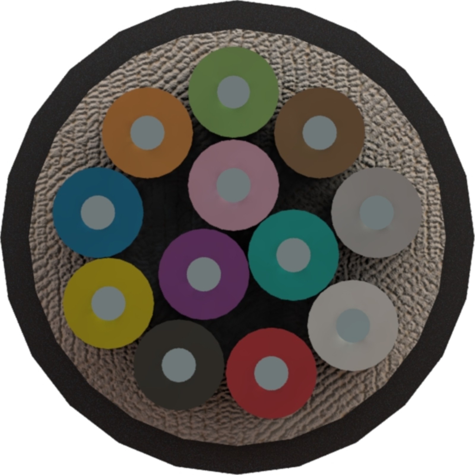 Excel Enbeam OM3 Multimode 50/125 6 Core Fibre Optic Cable Tight Buffered Cca - Black