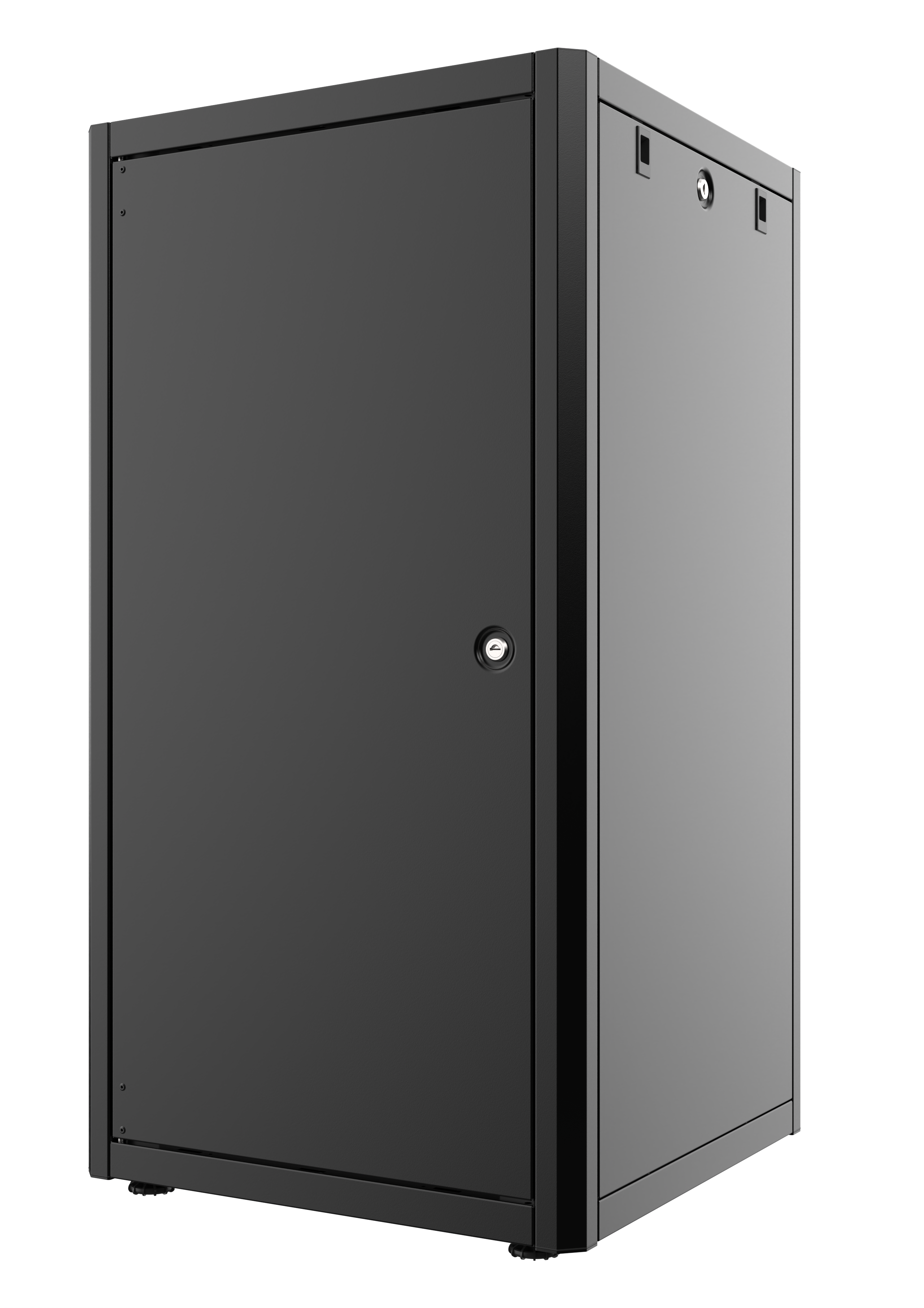 24U, Mirsan GTN Series Cabinet, Width 600mm, Depth 600mm, Ready Assembled, Black