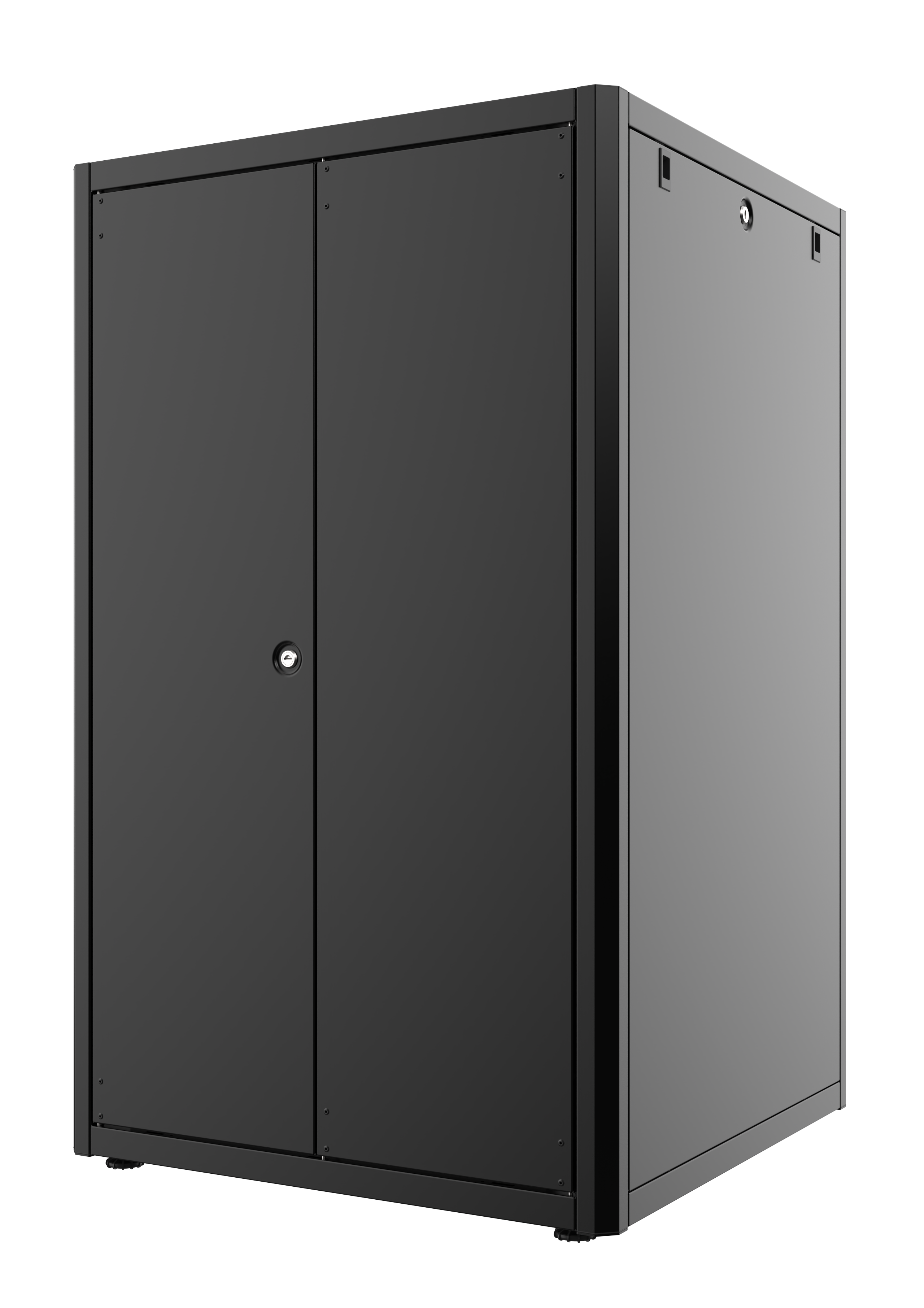 24U, Mirsan GTN Series Cabinet, Width 800mm, Depth 800mm, Ready Assembled, Black