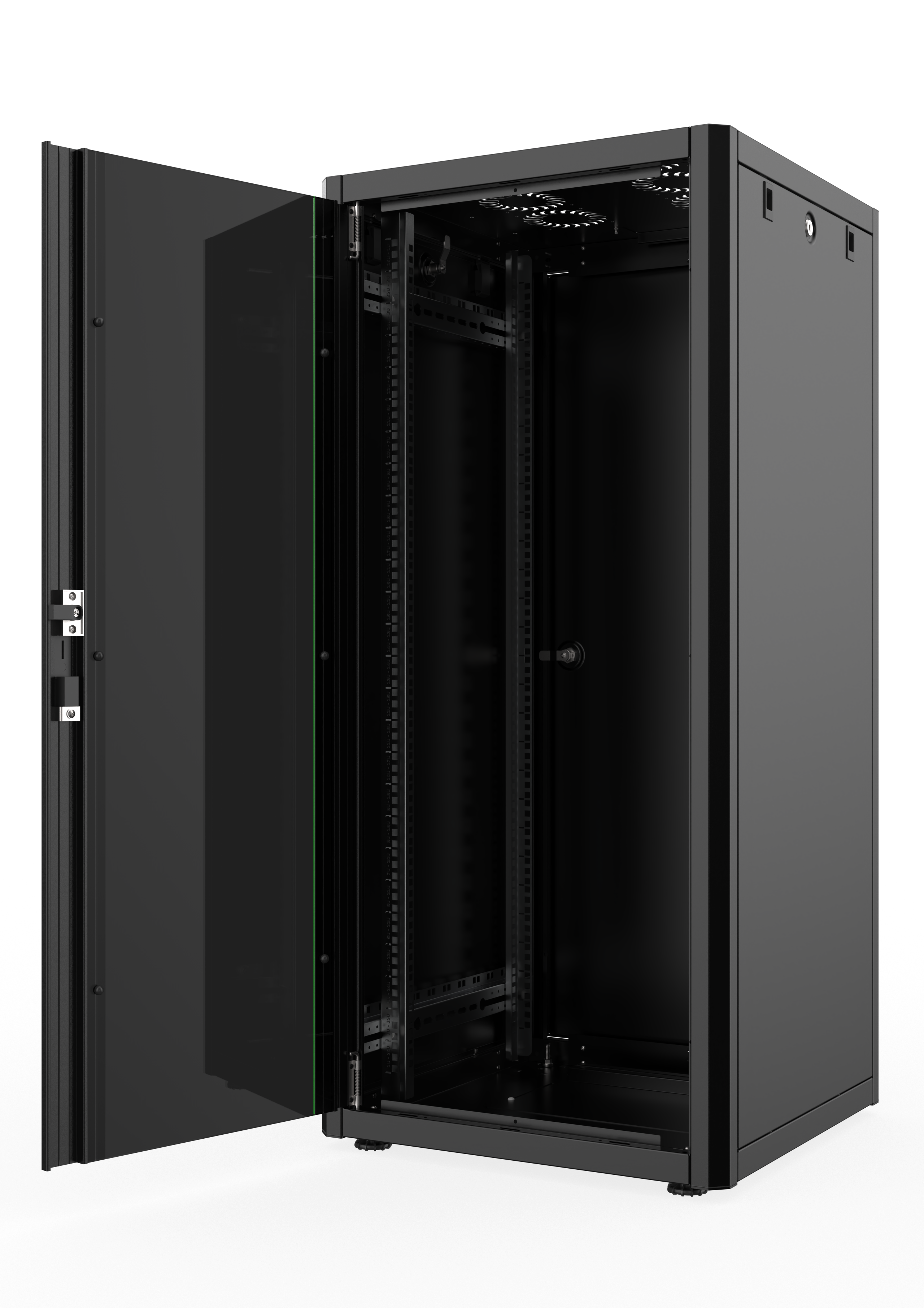 26U, Mirsan GTN Series Cabinet, Width 600mm, Depth 600mm, Ready Assembled, Black