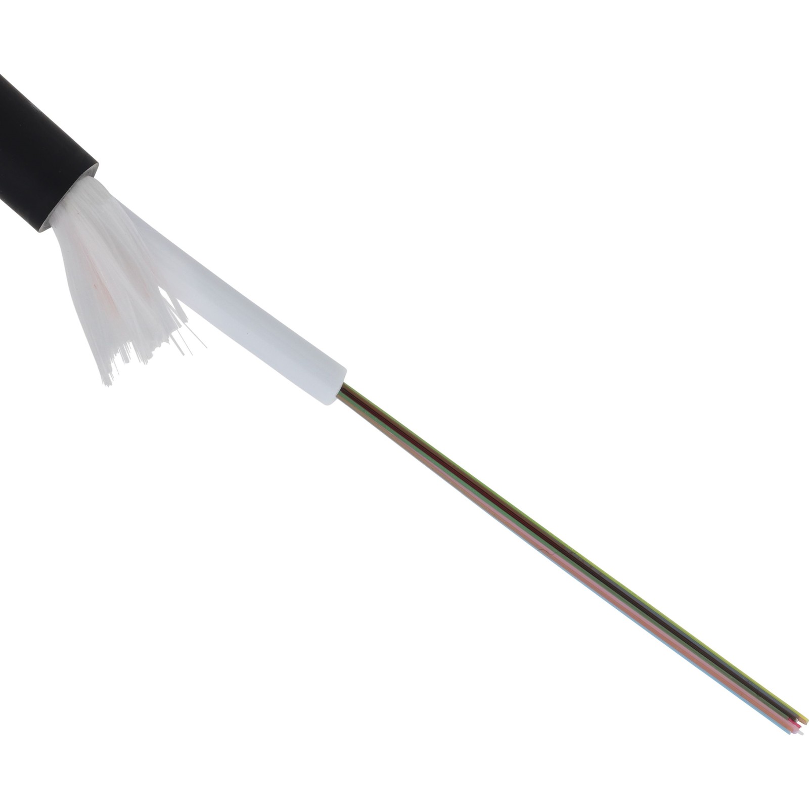 Excel Enbeam OM4 Multimode 50/125 12 Core Fibre Optic Cable Loose Tube DCA - Black