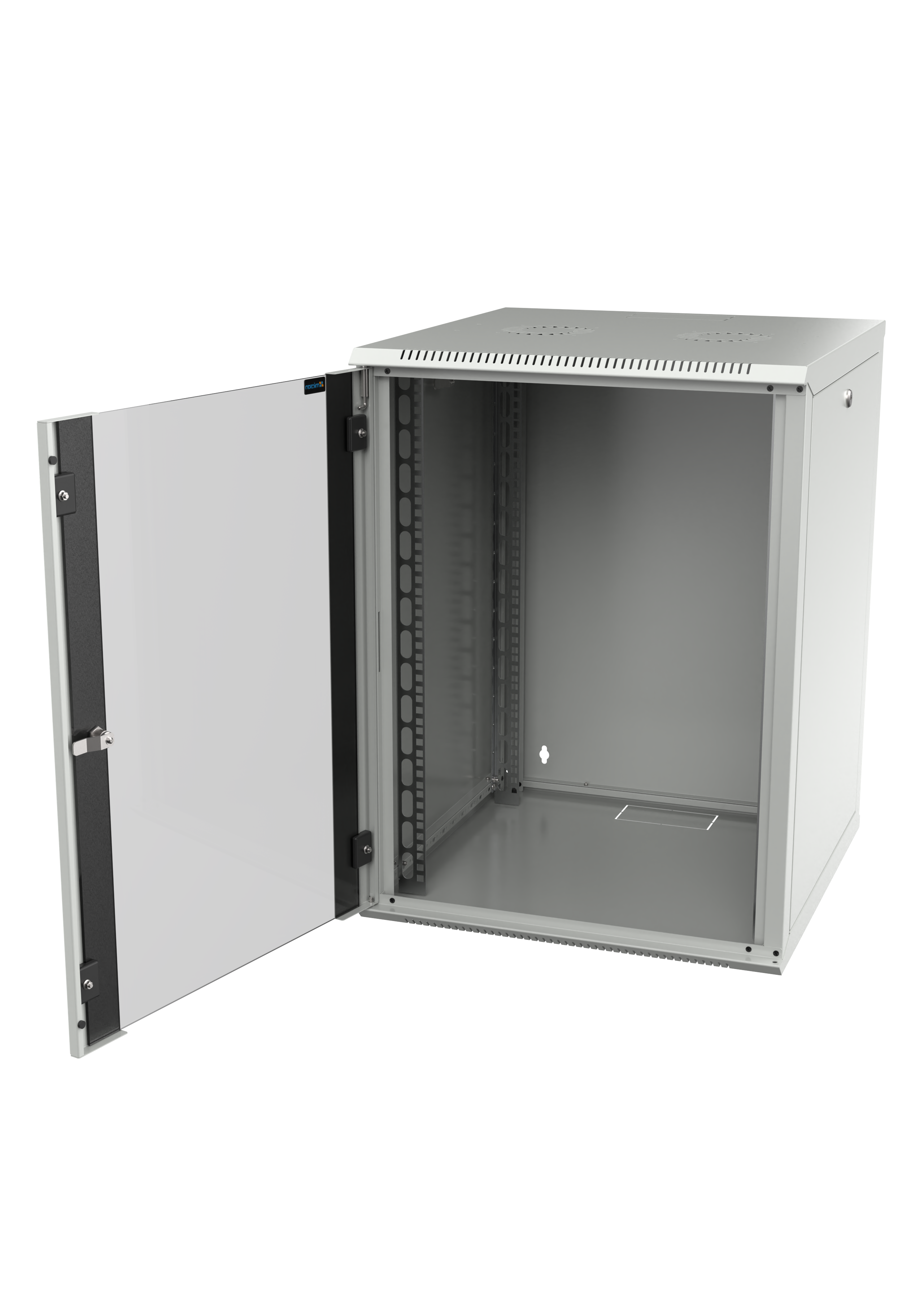 Mirsan 18U COM-BOX WTC Series Wall Mount Cabinet, 600mm Width by 600mm Depth, White [Flat Packed]