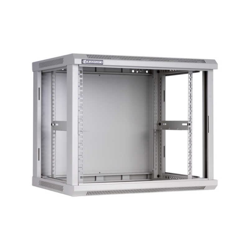 9U Wall Mount Cabinet, 600mm Width by 450mm Depth, Grey [Flat Packed]