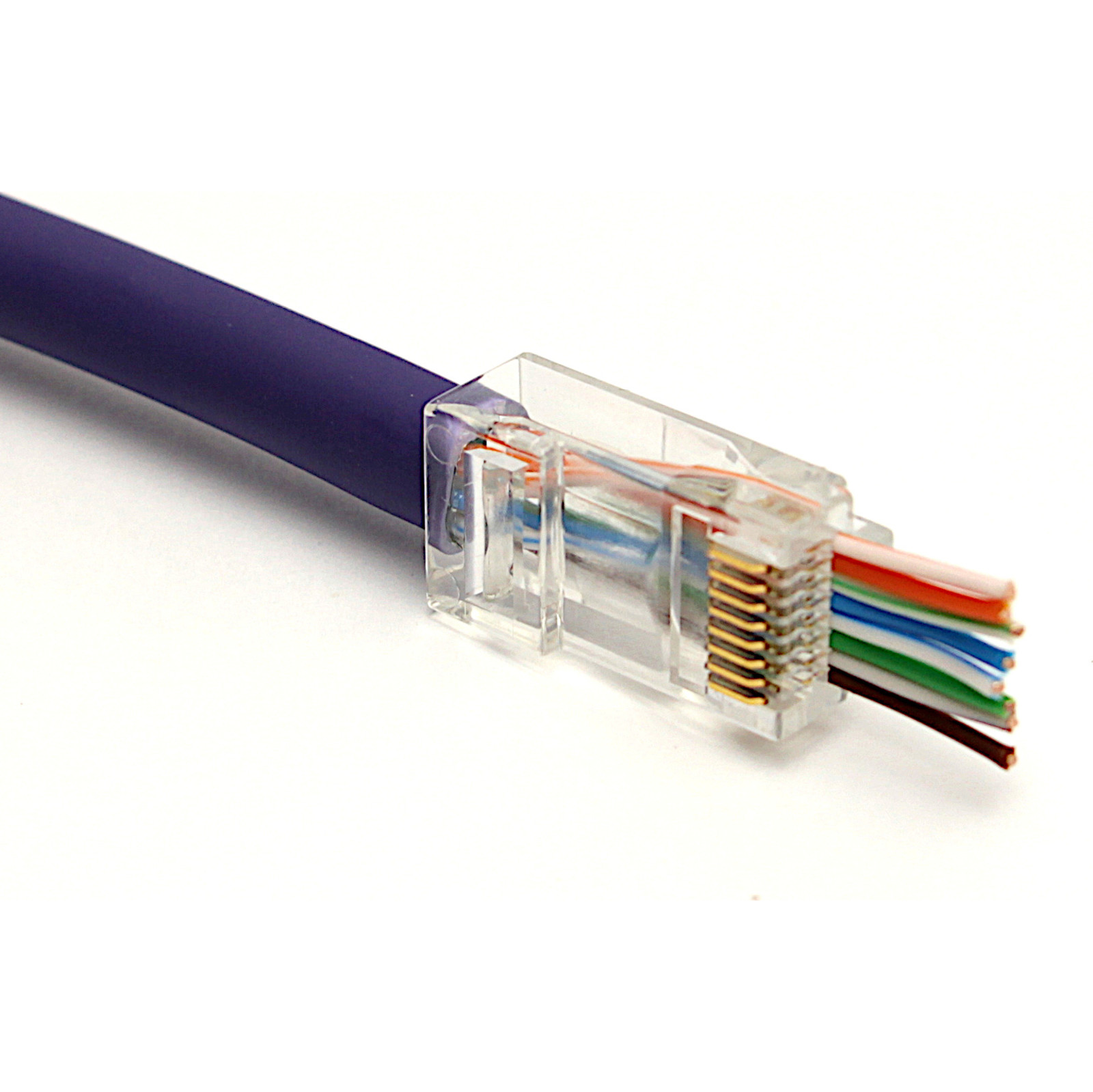 Excel Fast RJ45 Plug Suitable for U/UTP CAT5e and CAT6 (100-Pack)