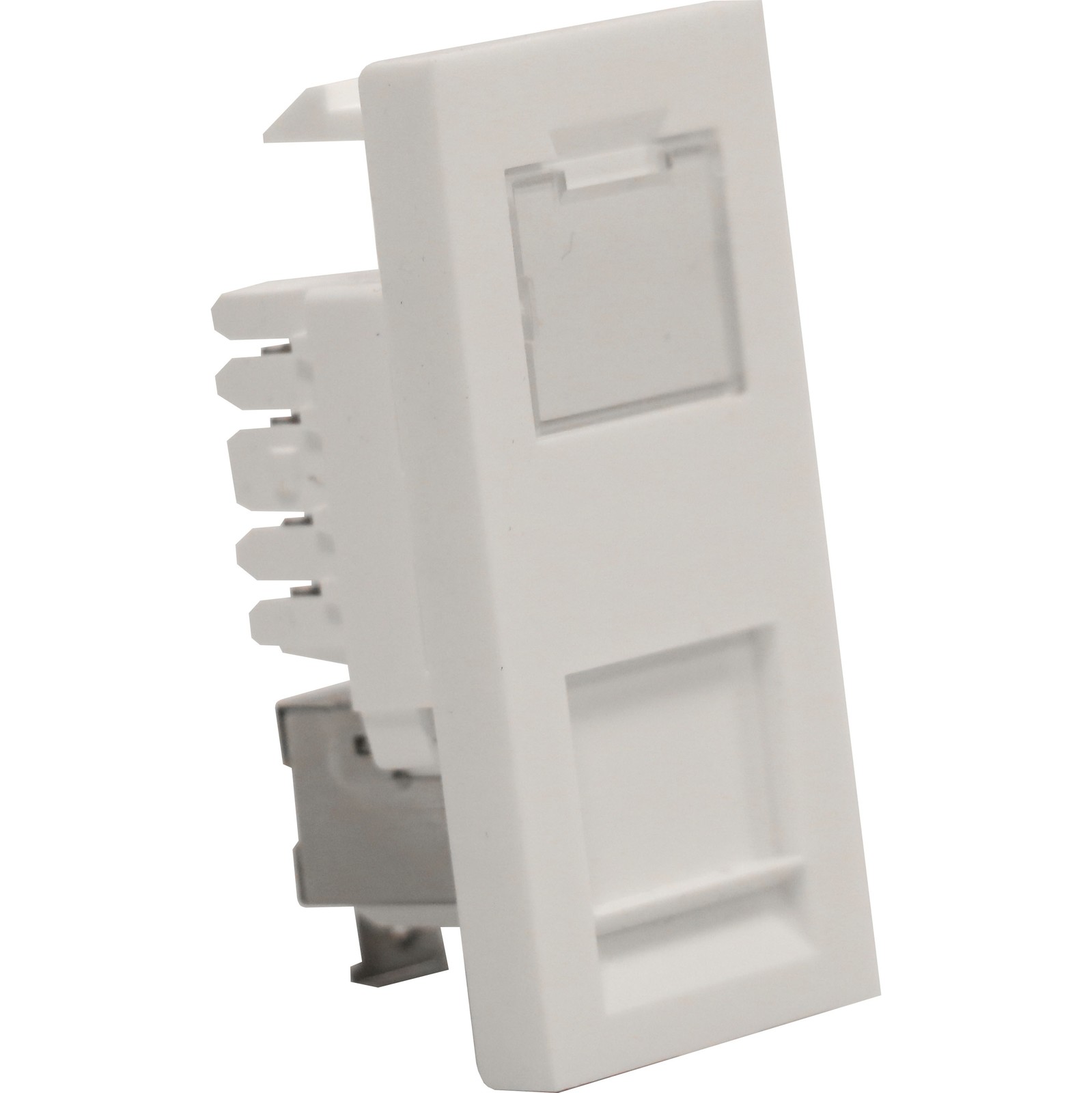 Excel Cat6A (FTP) Screened RJ45 Euro Module White