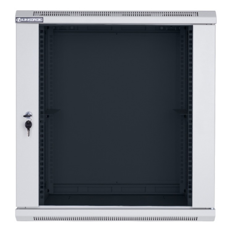 12U Wall Mount Cabinet, 600mm Width by 450mm Depth, Grey [Flat Packed]
