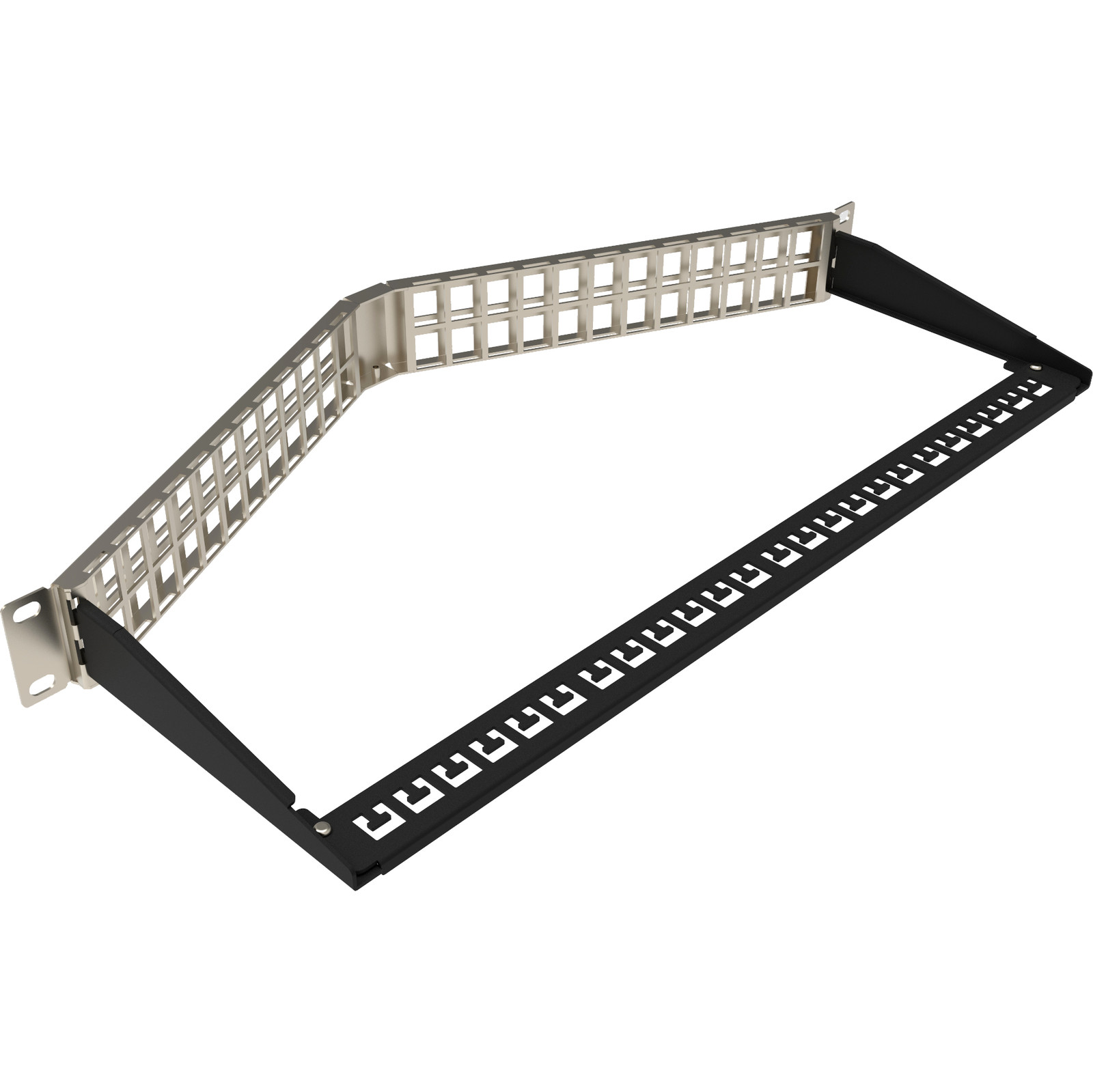 Excel Unloaded 48 Port Keystone V Patch Panel Frame UTP 1U Black (copy)