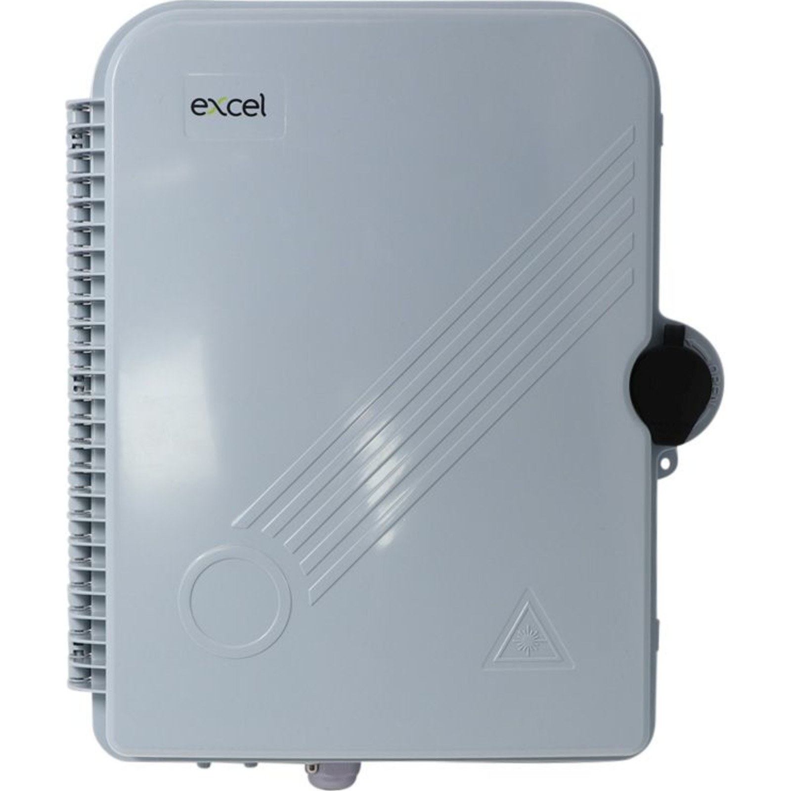 Excel Enbeam IP55 Fibre Access Terminal Box Unloaded up to 24x LC Dup. or 24x SC Sim. Adaptors