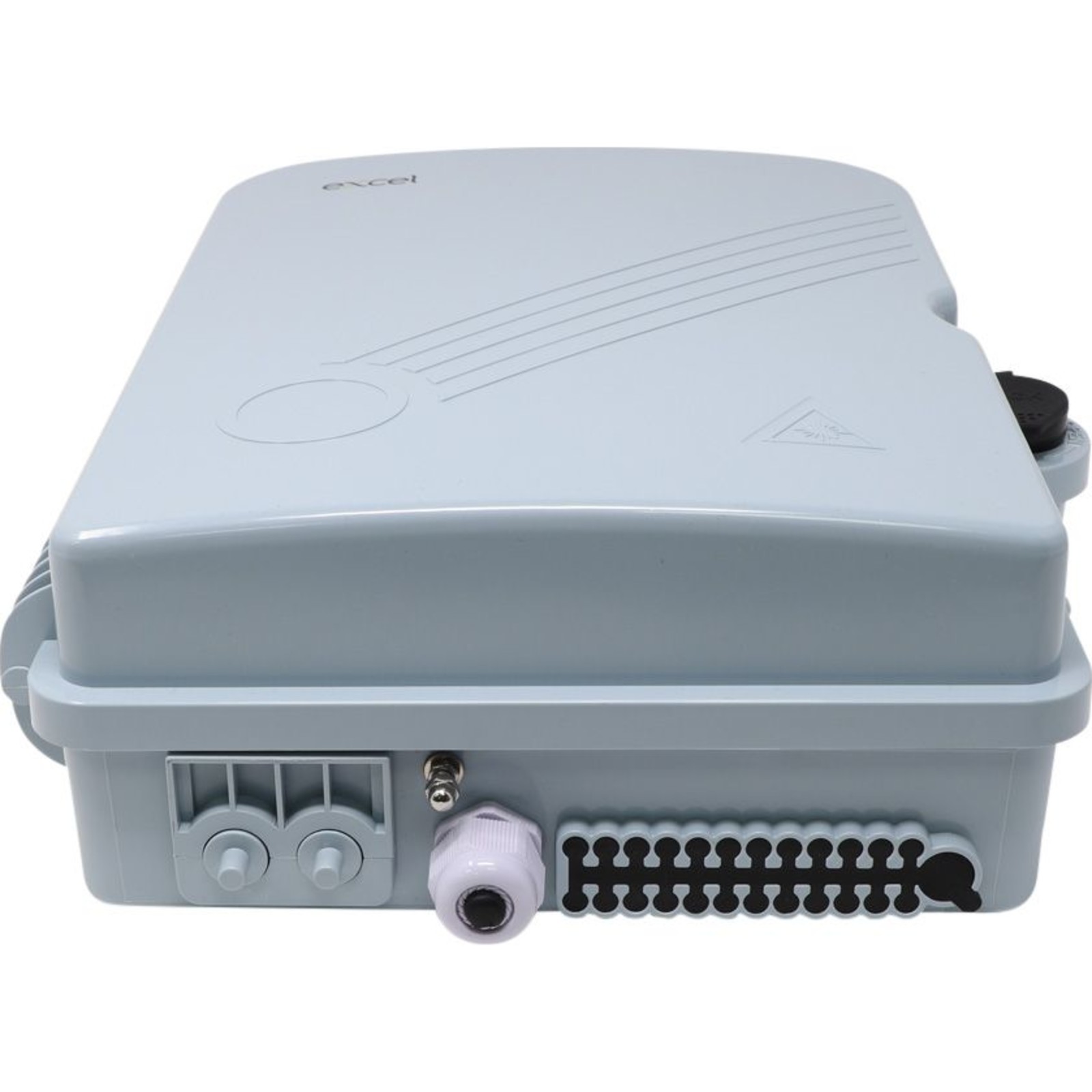 Excel Enbeam IP55 Fibre Access Terminal Box Unloaded up to 24x LC Dup. or 24x SC Sim. Adaptors