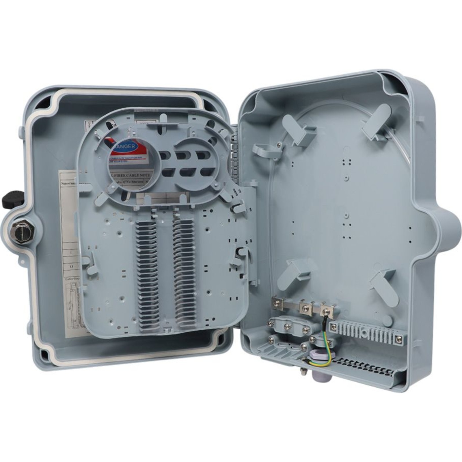 Excel Enbeam IP55 Fibre Access Terminal Box Unloaded up to 24x LC Dup. or 24x SC Sim. Adaptors