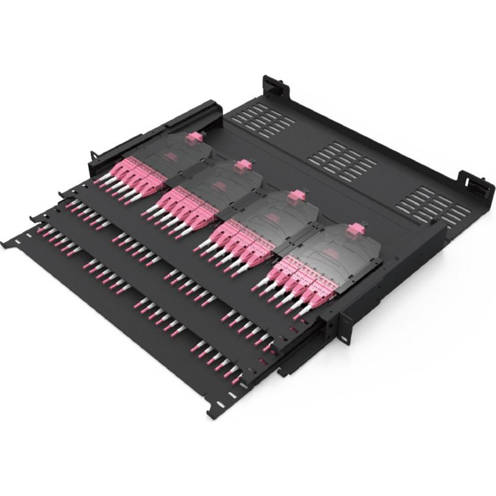 Excel Enbeam 1U 144C High Density Cassette Fibre Optic Panel 12f Cassette