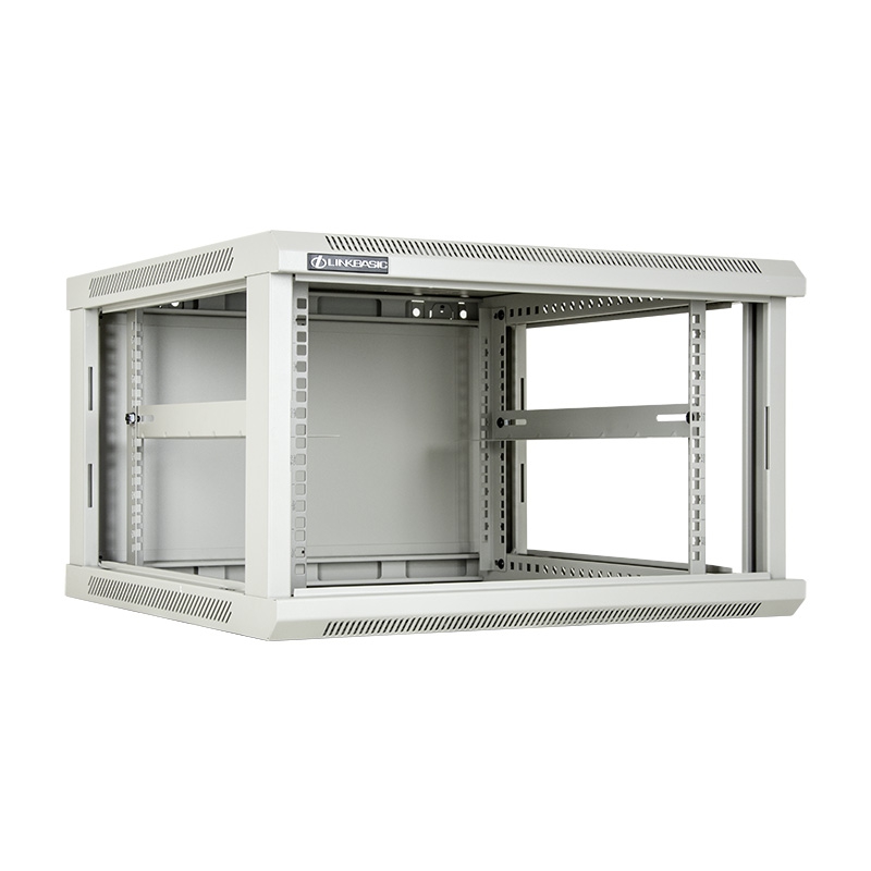 Linkbasic 6U Wall Mount Cabinet, 600mm Width by 600mm Depth, Grey [Flat Packed]
