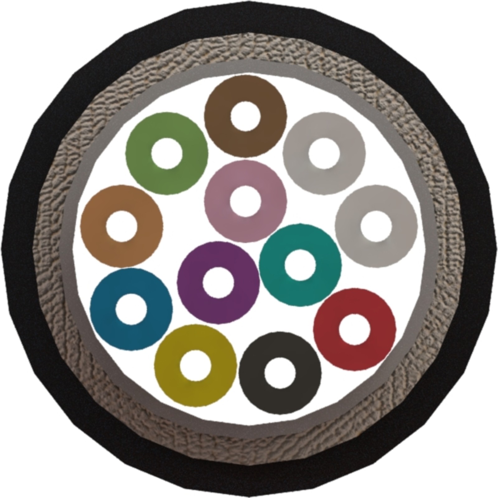 Excel OS2 Singlemode 9/125 4 Core Fibre Optic Cable Loose Tube Dca Internal/External Use - Black