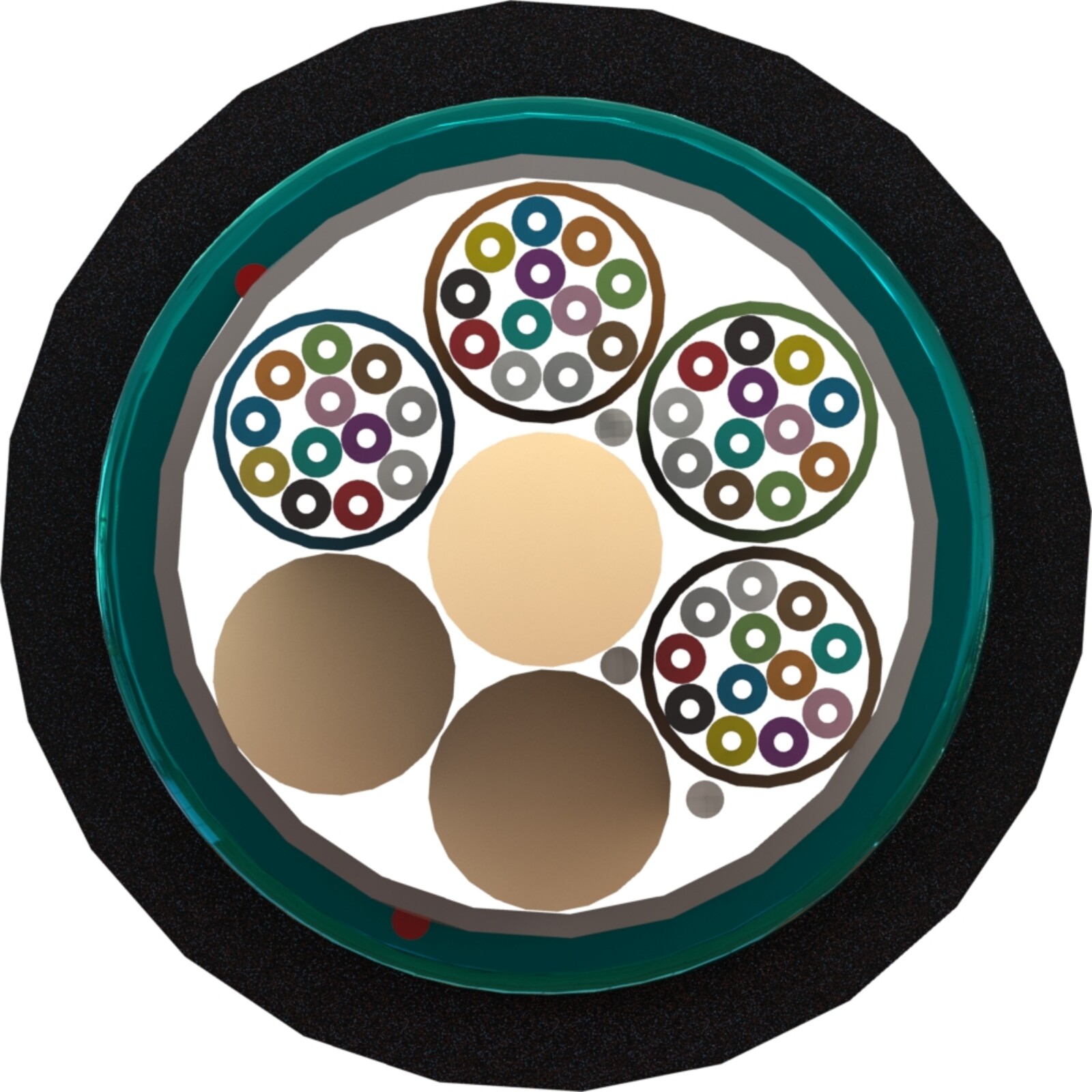 Excel Enbeam OS2 Singlemode Fibre Optic Cable Loose Tube 48 Core 9/125 LSZH Dca Black (copy)