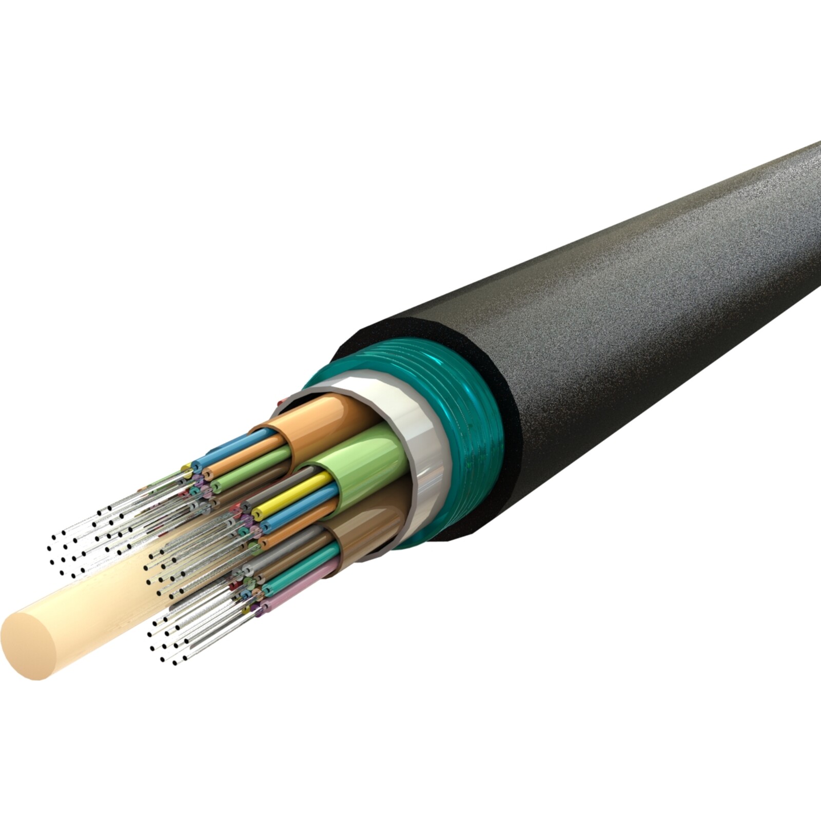 Excel Enbeam OS2 Singlemode Fibre Optic Cable Loose Tube 48 Core 9/125 LSZH Dca Black (copy)