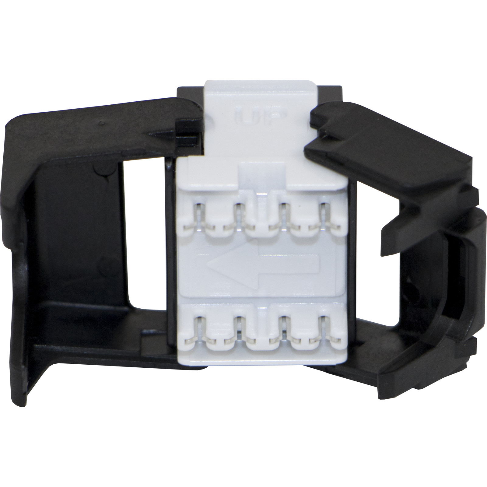 Excel Cat5e UTP Unscreened Low Profile Keystone Jack Toolless Black