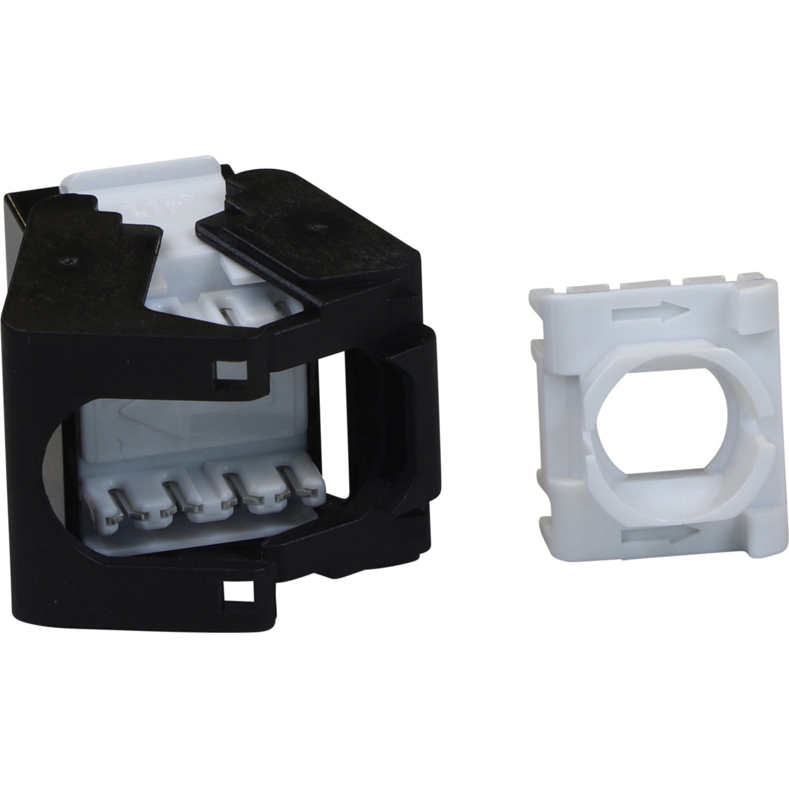 Excel CAT6 Low Profile UTP Toolless Jack-Black