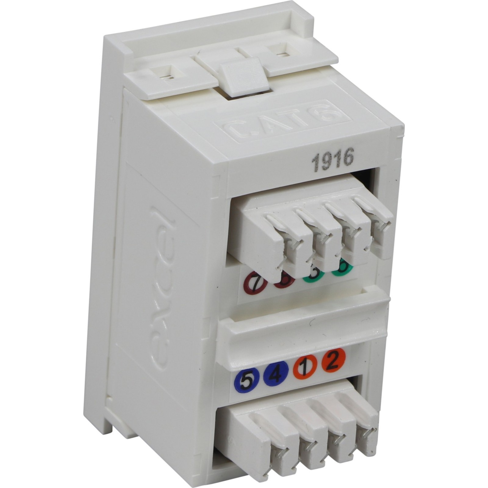 Excel CAT6 UTP RJ45 White Module