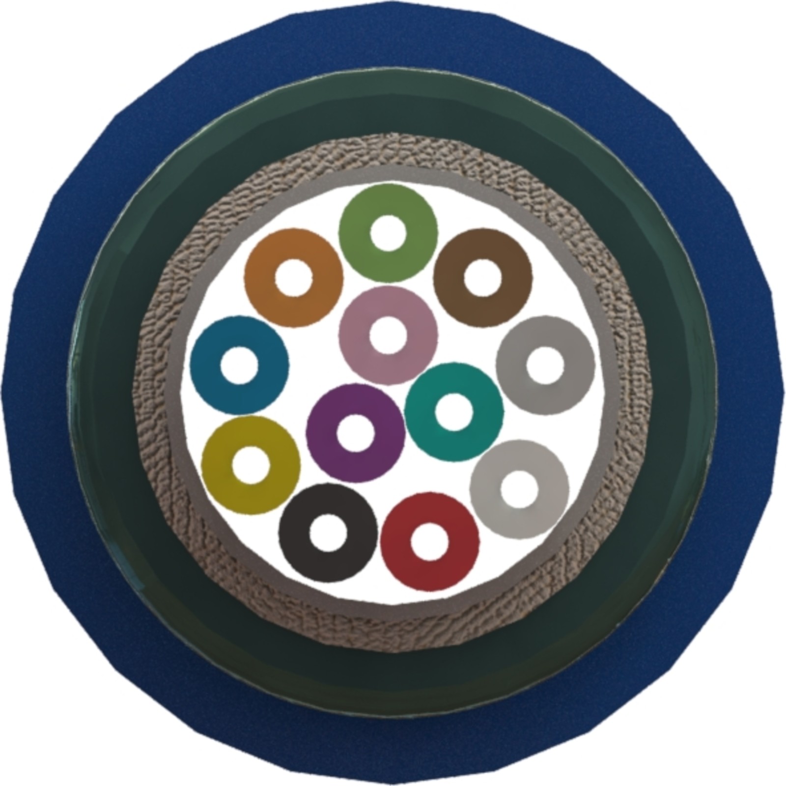 Excel OS2 Singlemode 9/125 24 Core Armoured CST Fibre Optic Cable Loose Tube Eca - Blue