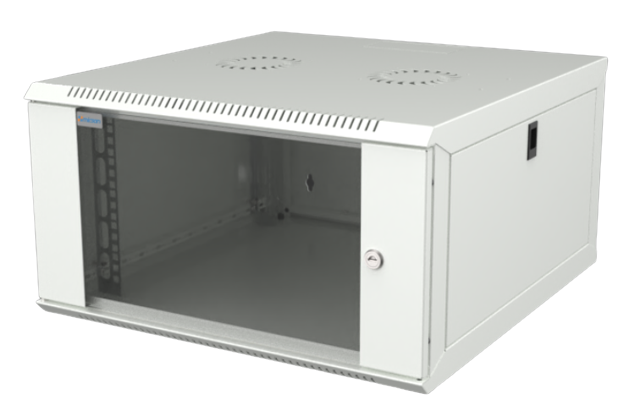 Mirsan 6U COM-BOX WTC Series Wall Mount Cabinet, 600mm Width by 600mm Depth, White [Flat Packed]