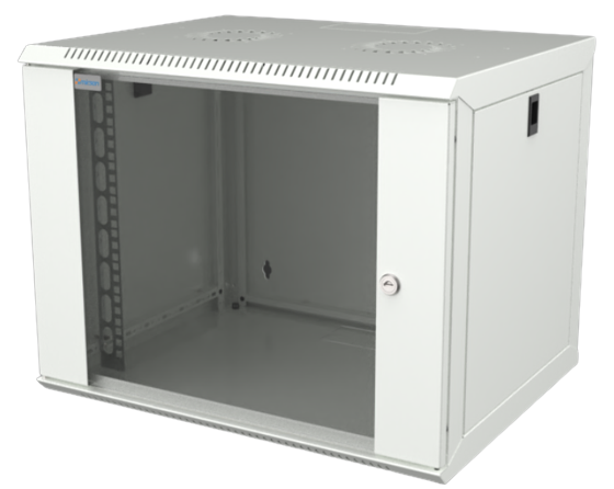 Mirsan 9U COM-BOX WTC Series Wall Mount Cabinet, 600mm Width by 450mm Depth, White [Flat Packed]