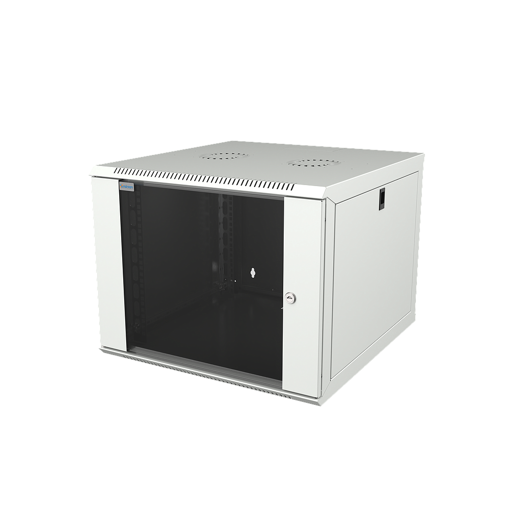 Mirsan 9U COM-BOX WTC Series Wall Mount Cabinet, 600mm Width by 600mm Depth, White [Flat Packed]