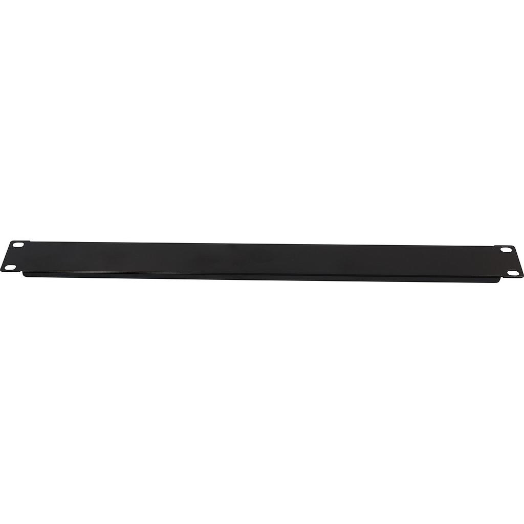 Excel 1U 19" Horizontal Snap-in Blank Panel Black