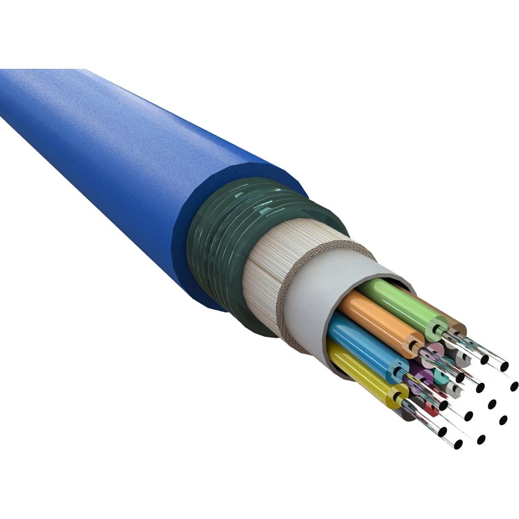 Excel OS2 Singlemode 9/125 4 Core Armoured CST Fibre Optic Cable Loose Tube Eca - Blue