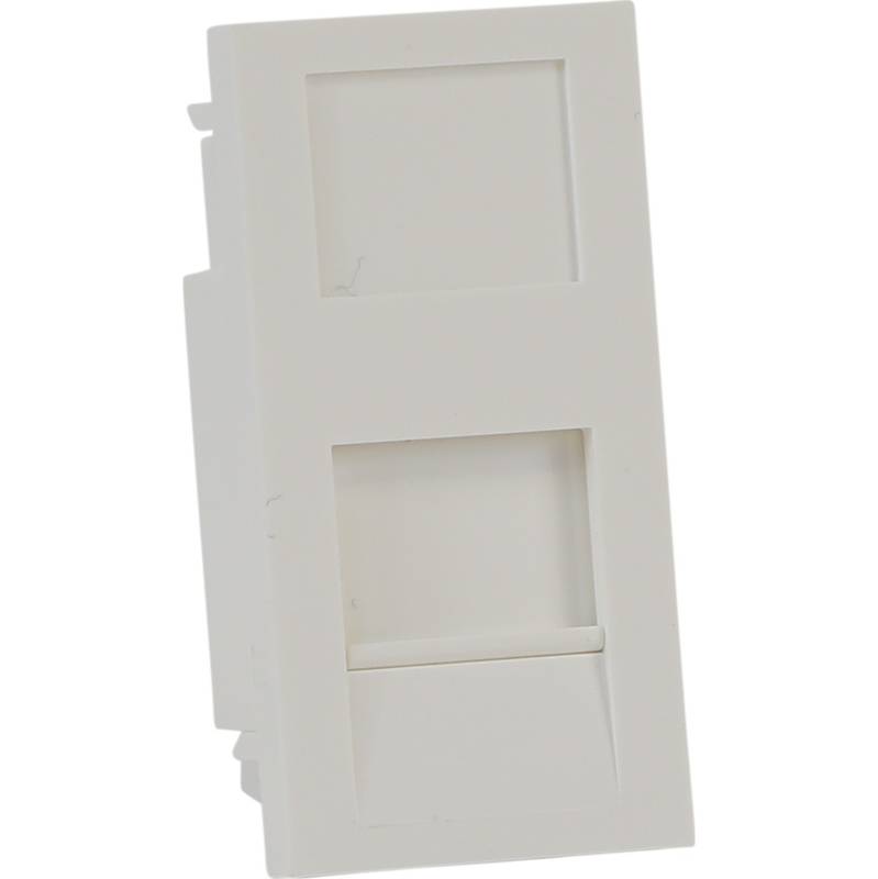 Excel Plus Flat Shutter For Keystone Jack 25 x 50mm White