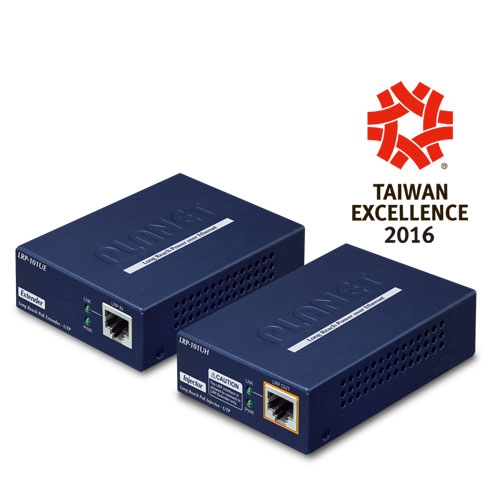 1-Port Long Reach PoE over UTP Extender Kit (LRP-101UH + LRP-101UE) »   LRP-101U-KIT
