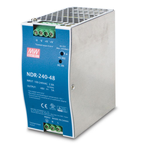 240W 48V DC Single Output Industrial DIN-rail Power Supply