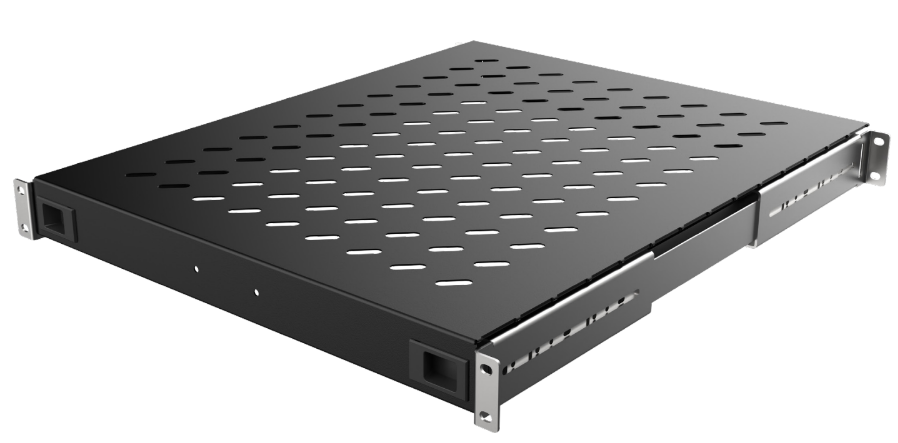 Mirsan 19" 1U Heavy Duty Type Server Sliding Shelf [Adjustable In Depth]