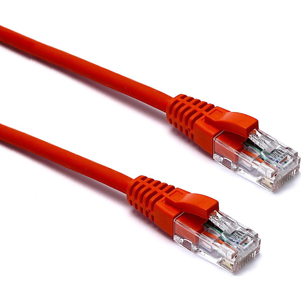 Excel CAT6 Patch Lead U/UTP Unshielded LSOH Blade Booted 1MT Orange