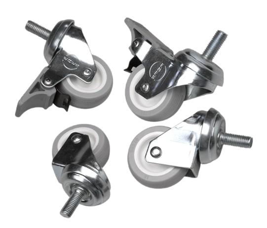 WT Series Wall Type Caster , 4-Point Connection1set= 4pcs. (2 C/W Brakes)