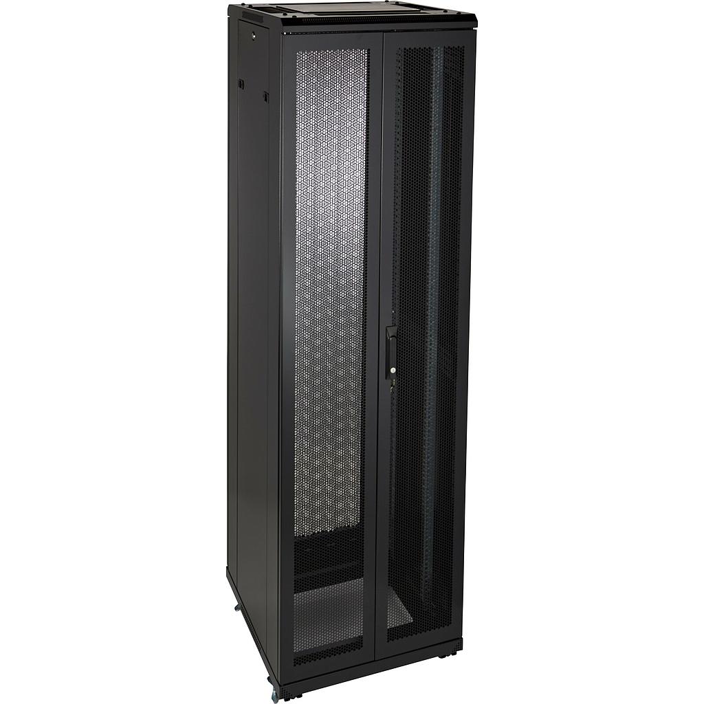 Excel Environ ER800 47U Rack 800x1000mm Glass (F) D/Vented (R) B/Panels F/Mgmt Black