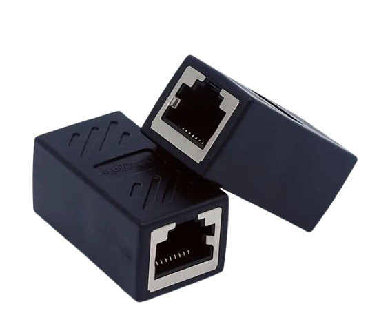 CAT6 FTP Inline Coupler thernet Cable Extender, RJ45 CAT5E, CAT6, FTP Coupler, Extender Connector - Ethernet Coupler Female to Female [Black]