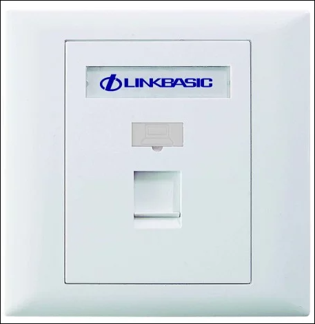 Linkbasic 1-Port UK Type Faceplate