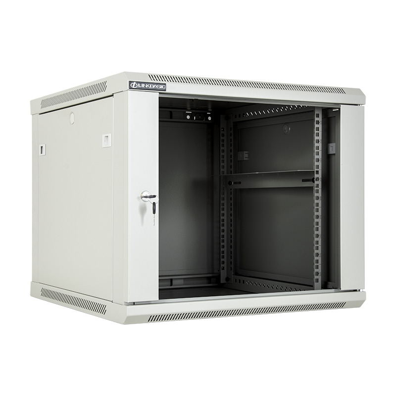 Linkbasic 9U Wall Mount Cabinet, 600mm Width by 600mm Depth, Grey [Flat Packed]