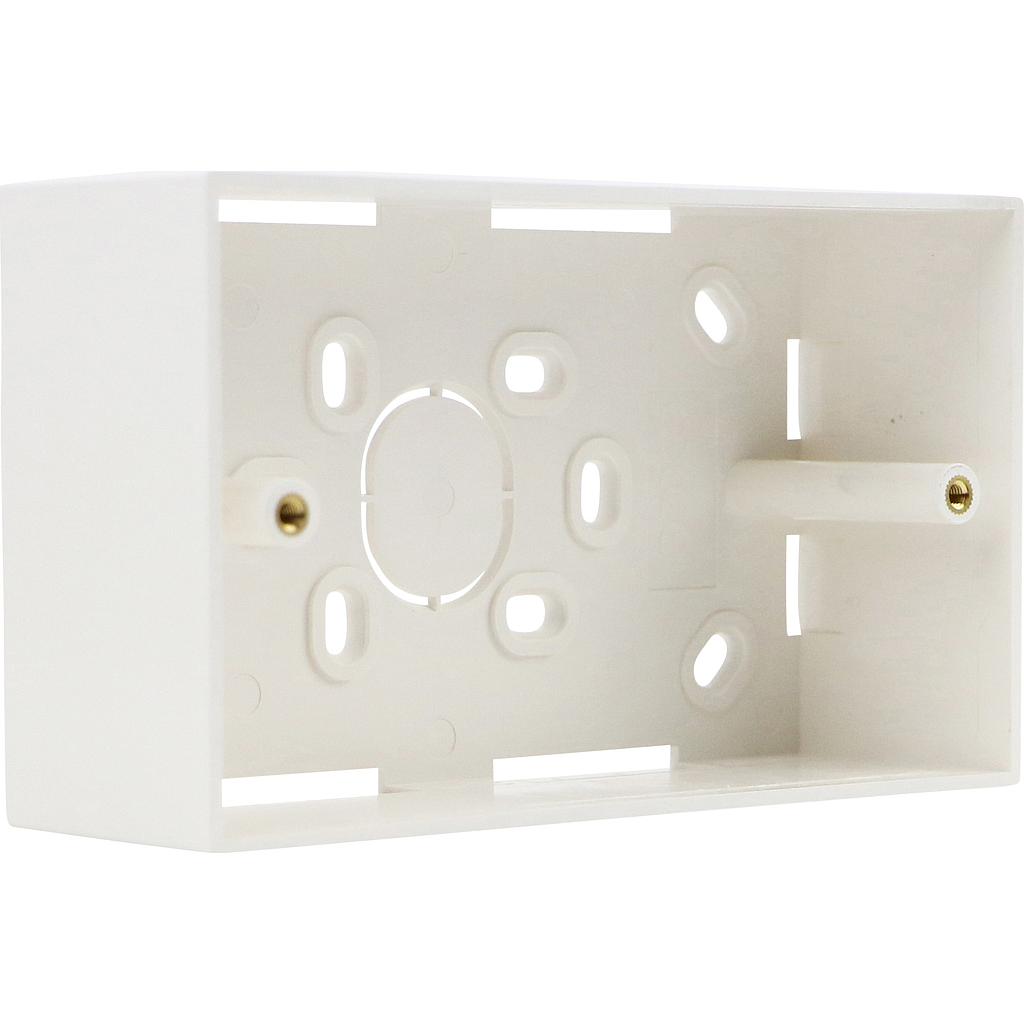 Excel Double Gang 47mm Deep Back Box