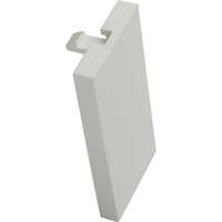 Excel Full Width (25mm) Blank Plate, White