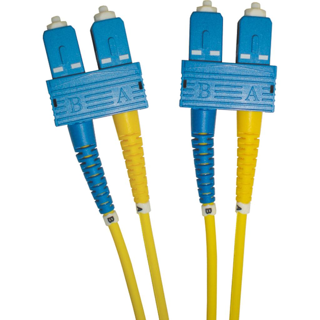 Excel OS2 1M SC-SC Duplex Patch Leads 9/125 Yellow