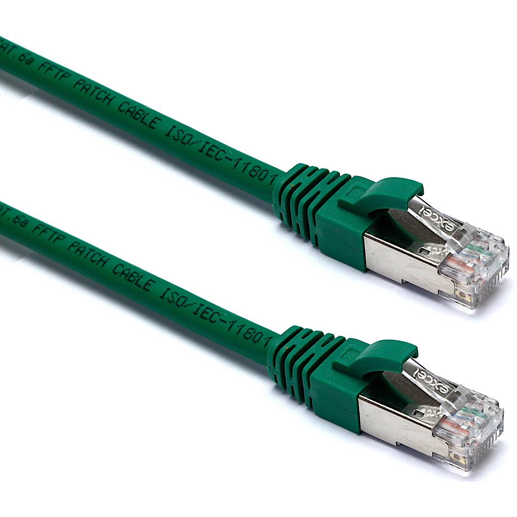 Excel CAT6 5m F/UTP LSZH Patch Lead Green