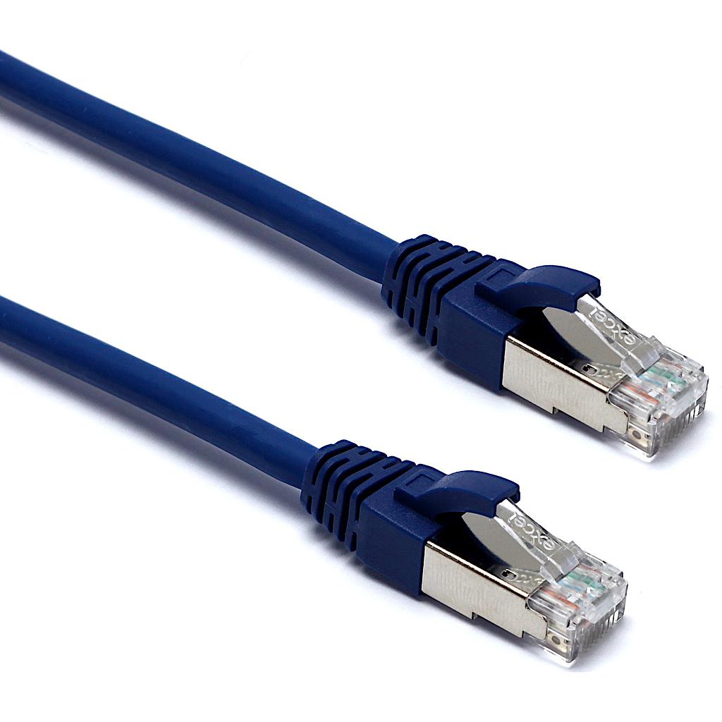 Excel CAT6 5m F/UTP LSZH Patch Lead Blue