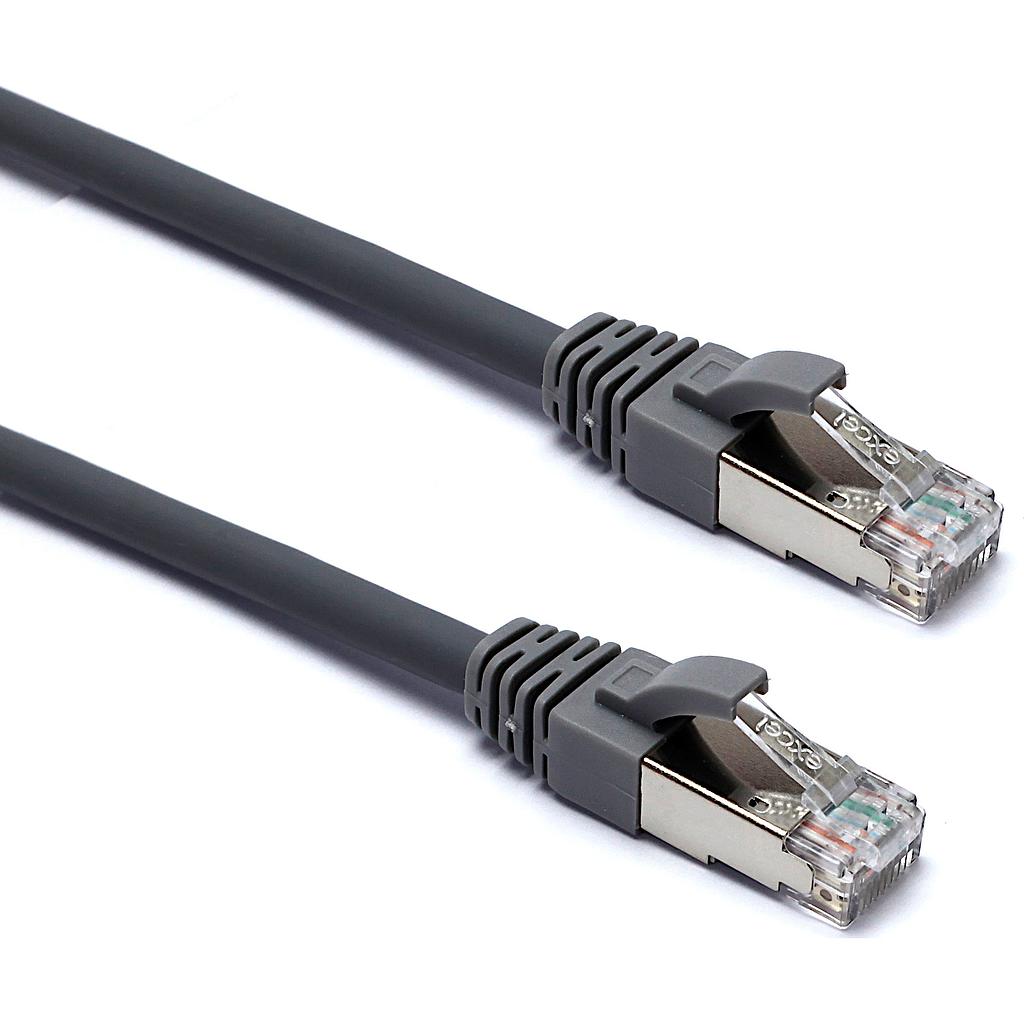 Excel CAT6 10MT F/UTP LSZH Patch Lead Grey