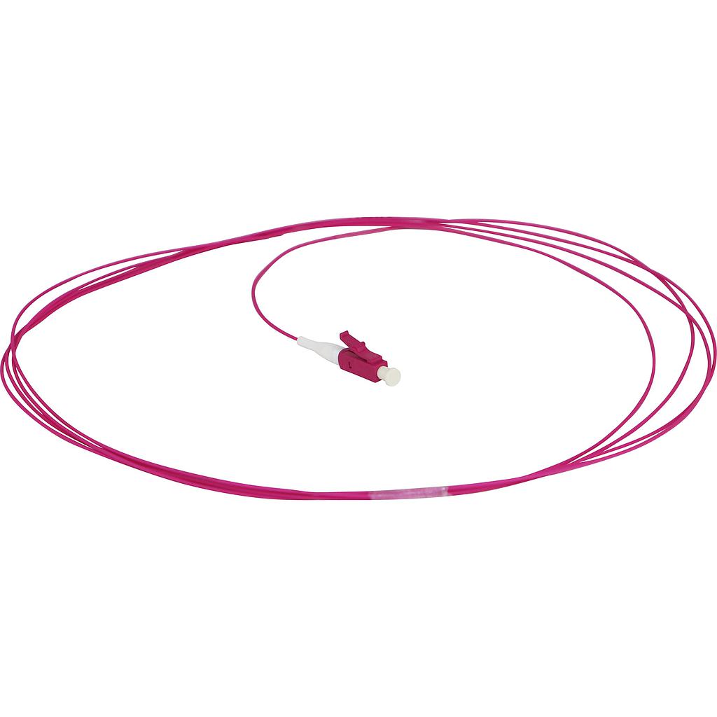 Excel Fibre Pigtail OM4 50/125 LC/UPC Violet 12-pack - 1MT