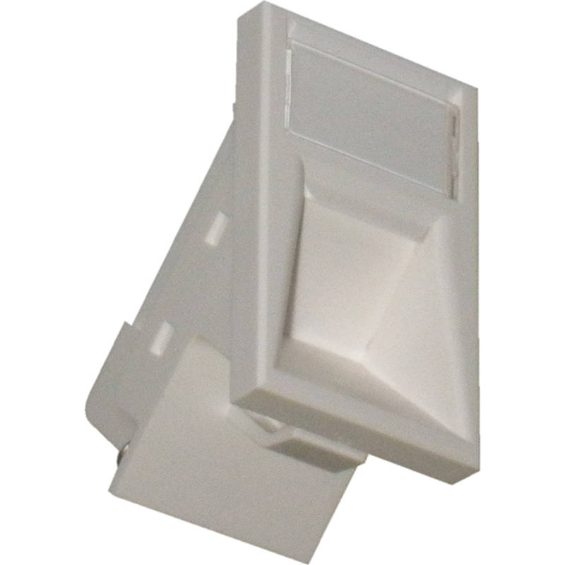 Excel 6C Angled Shutter For Keystone Jack - White