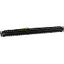 Excel Voice 50 Port 3-Pair RJ45 Patch Panel 1U Black